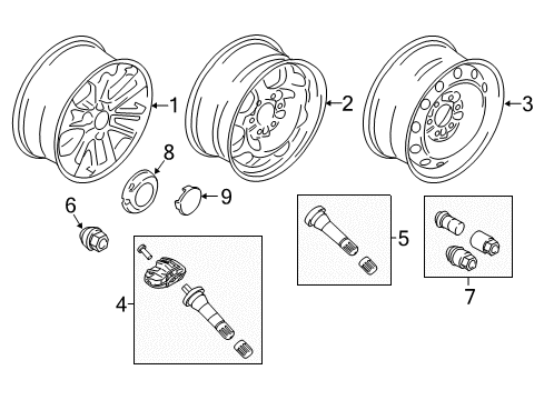 2018 Ford Expedition Wheels Diagram 1 - Thumbnail