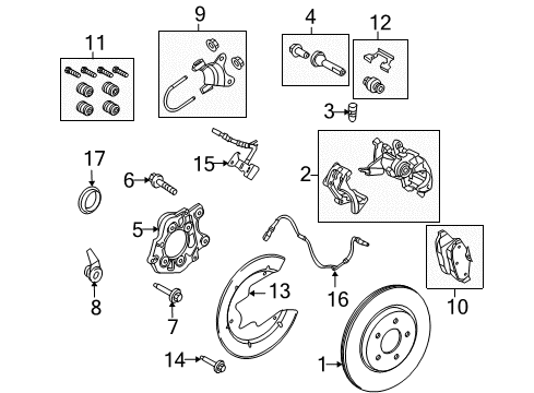 2013 Ford Mustang Rear Brakes Diagram