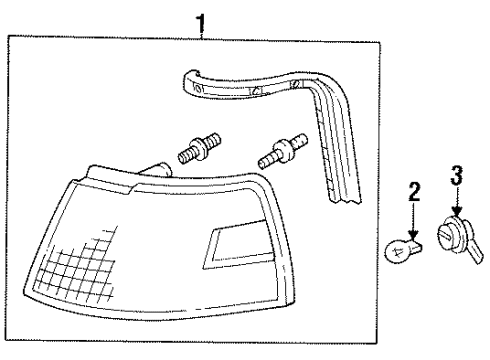 1996 Ford Thunderbird Bulbs Diagram 2 - Thumbnail