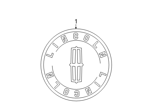 2003 Lincoln Town Car Wheel Covers & Trim Diagram