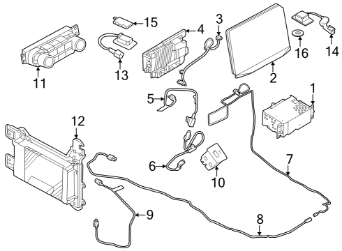 2022 Ford Expedition MODULE - INTERFACE Diagram for LB5Z-19A387-C