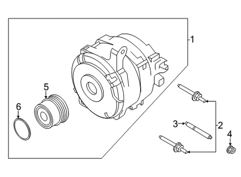 2023 Ford Bronco Alternator Diagram 2 - Thumbnail