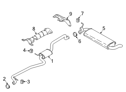 2018 Ford EcoSport Exhaust Components Diagram 2 - Thumbnail