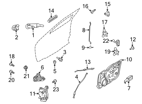 2010 Mercury Milan Keyless Entry Components Diagram 2 - Thumbnail