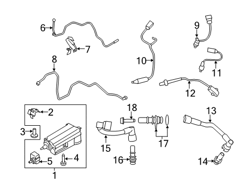 2016 Ford Transit-150 Emission Components Diagram 4 - Thumbnail