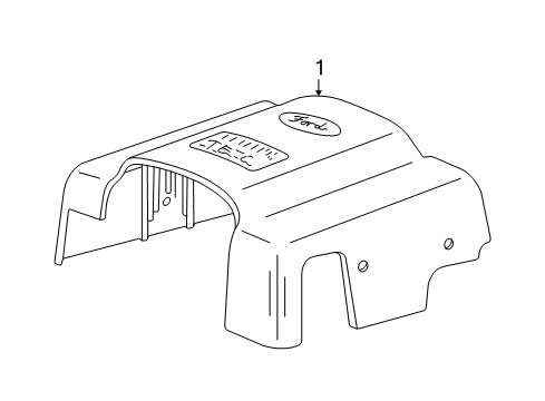 1998 Ford Expedition Shield Diagram for 1L3Z-9E766-BA