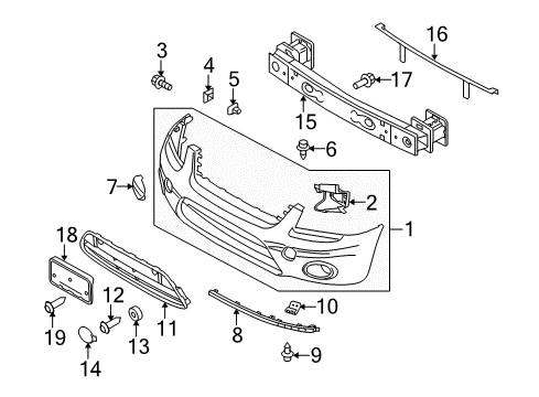 2012 Ford Transit Connect Deflector - Stone Diagram for 9T1Z-17779-AD