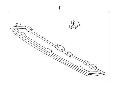 2021 Ford Escape High Mount Lamps Diagram