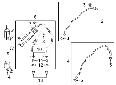 2014 Ford Fusion Bracket Diagram for DG9Z-7B147-A