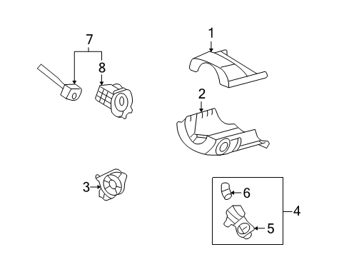 2006 Mercury Milan Switches Diagram 2 - Thumbnail