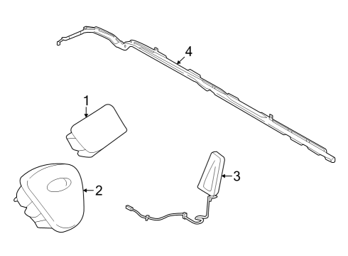 2023 Ford E-Transit Air Bag Components Diagram 1 - Thumbnail