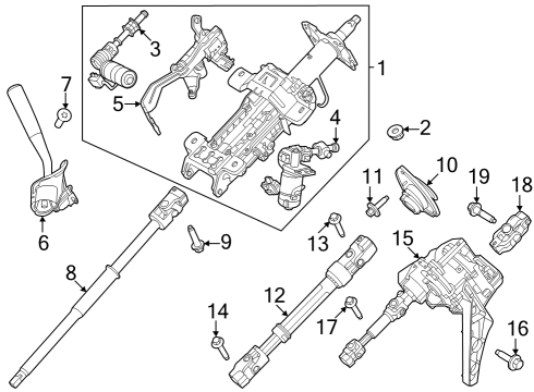 2023 Ford F-350 Super Duty Gear Shift Control  Diagram 2 - Thumbnail