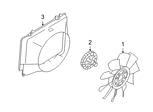 2014 Ford E-250 Cooling System, Radiator, Water Pump, Cooling Fan Diagram 1 - Thumbnail