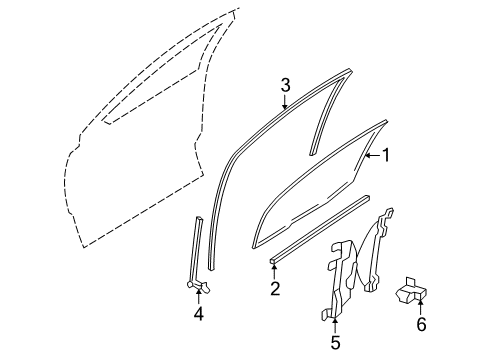 2006 Mercury Montego Front Door Diagram 1 - Thumbnail