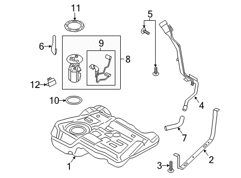 2017 Ford Escape KIT - FUEL SYSTEM CONVERSION Diagram for GV6Z-9B149-A