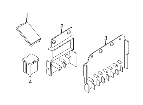 2022 Ford Transit-350 Circuit Breaker Assembly Diagram for BK2Z-14526-A