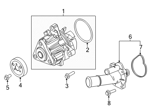 2019 Ford Explorer Water Pump Diagram 1 - Thumbnail