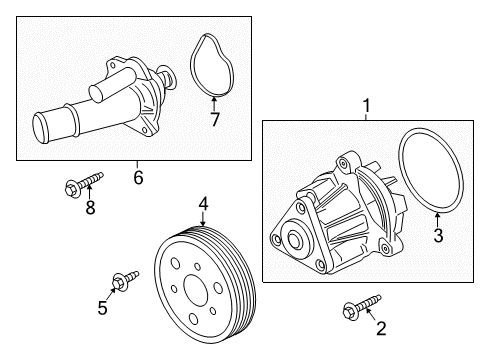 2023 Ford Mustang Water Pump Diagram 1 - Thumbnail