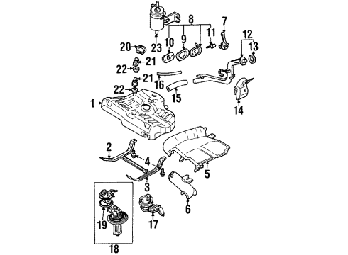 2002 Ford Escort Senders Diagram 3 - Thumbnail