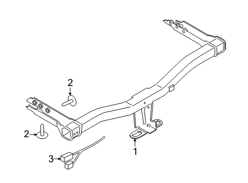 2018 Ford EcoSport Trailer Hitch Components Diagram