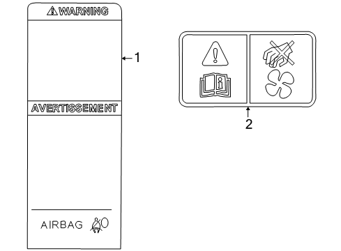 2011 Ford Focus Information Labels Diagram