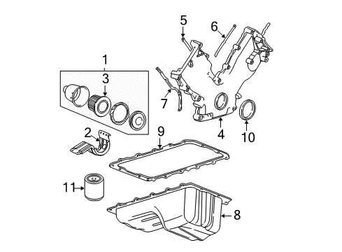 2001 Ford E-350 Super Duty Filters Diagram 1 - Thumbnail