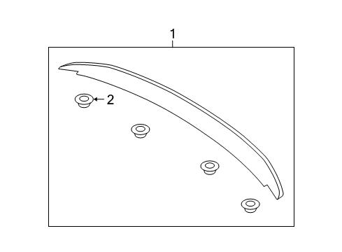 2014 Ford Mustang Rear Spoiler Diagram 1 - Thumbnail