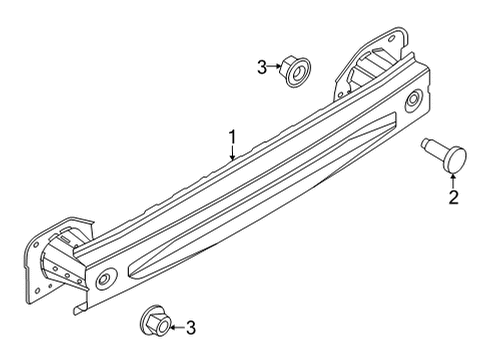 2021 Ford Mustang Mach-E Bumper & Components - Rear Diagram