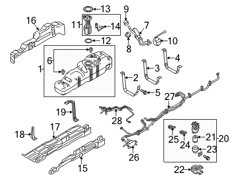 2016 Ford F-250 Super Duty Element Assy - Air Cleaner Diagram for BC3Z-9601-D