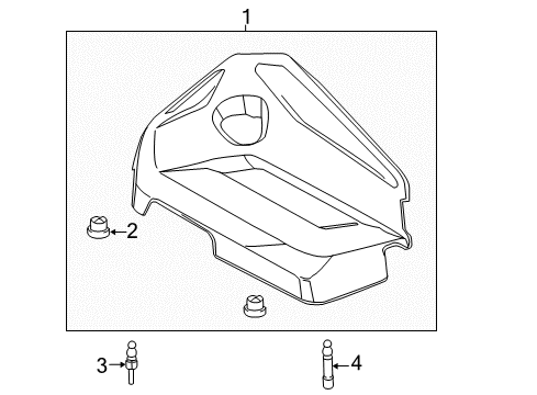 2016 Ford Transit Connect Engine Appearance Cover Diagram