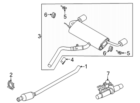 2020 Ford Escape Exhaust Components Diagram 3 - Thumbnail