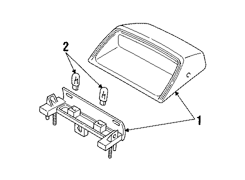 1996 Ford Crown Victoria Bulbs Diagram 3 - Thumbnail