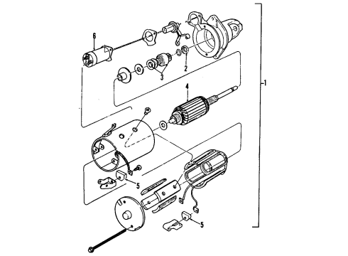 1986 Ford E-350 Econoline Starter Diagram 3 - Thumbnail