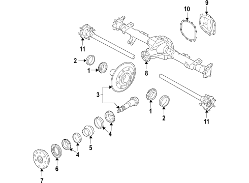 2022 Ford Bronco DIFFERENTIAL ASY Diagram for MB3Z-4201-D