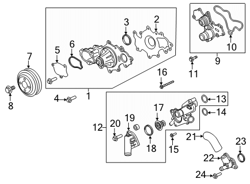 2024 Ford Expedition Water Pump Diagram