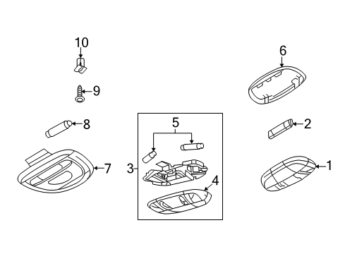 2012 Ford E-150 Interior Lamps Diagram