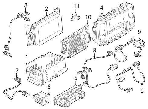 2023 Ford F-250 Super Duty UNIT - CENTRAL PROCESSING Diagram for PU5Z-14G371-CZ