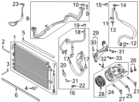 2019 Ford Edge CLUTCH ASY - COMPRESSOR Diagram for K2GZ-19V649-B