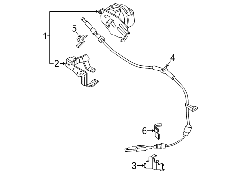 2018 Lincoln Continental Gear Shift Control - AT Diagram