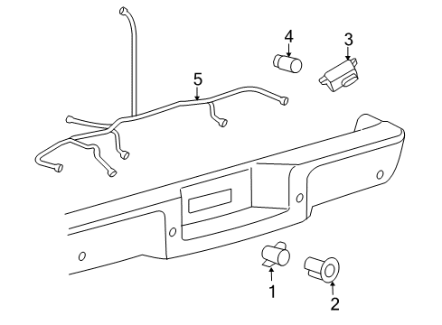 2006 Lincoln Mark LT Parking Aid Diagram 1 - Thumbnail