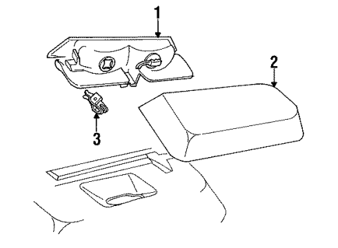 1990 Mercury Cougar High Mount Lamps Diagram