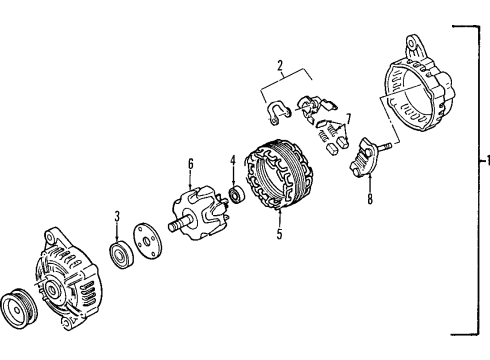 1996 Mercury Villager Pulley Diagram for F6XZ10344AA