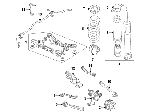 2021 Ford Mustang Mach-E SPRING - REAR Diagram for LJ9Z-5560-E