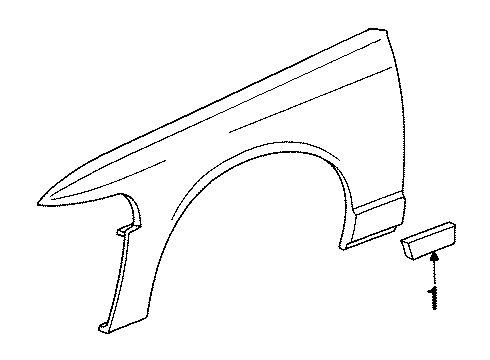 2000 Ford Crown Victoria Exterior Trim - Fender Diagram