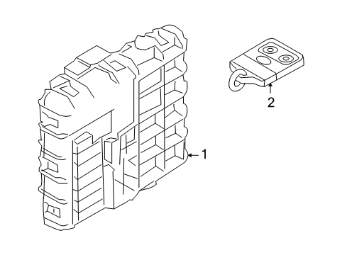 2009 Mercury Mariner Anti-Theft Components Diagram 1 - Thumbnail