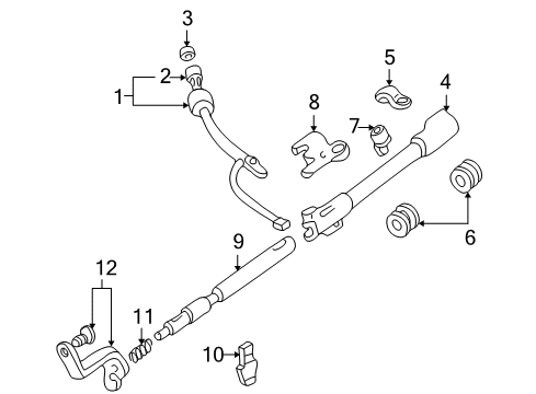 2001 Ford Excursion Gear Shift Control - AT Diagram