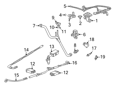 2002 Mercury Mountaineer Vapor Canister Purge Solenoid Diagram for 4U5Z-9J451-BA