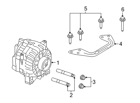 2007 Ford Explorer Sport Trac Alternator Diagram 2 - Thumbnail