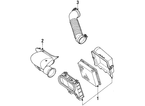 1993 Ford Mustang Air Intake Diagram 2 - Thumbnail