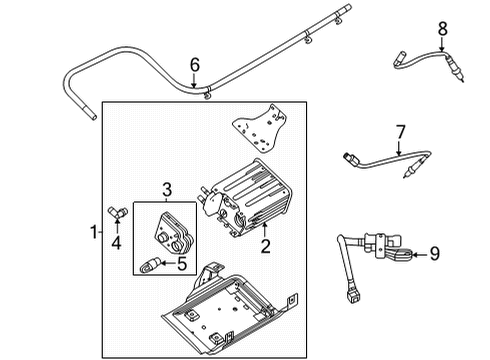 2015 Ford E-350 Super Duty Emission Components Diagram